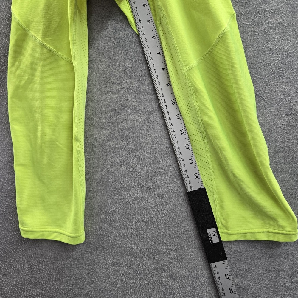 Nike Pro Men Activewear Pants M Green Compression Hypercool 19" Inseam - Picture 10 of 13
